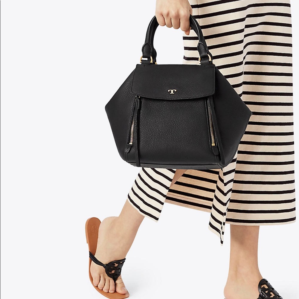 Tory Burch half moon satchel